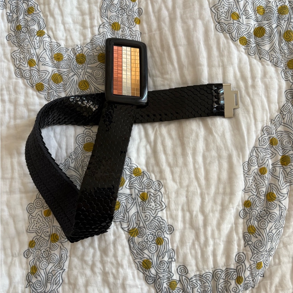 Metallic Snake Scales Belt